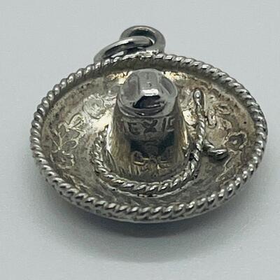 Lot 123: 925 Mexico Sombrero Pendant/Charm & 925 Mexico Halloween Trick-or-Treaters Pendant/Brooch