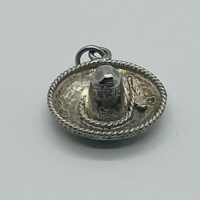 Lot 123: 925 Mexico Sombrero Pendant/Charm & 925 Mexico Halloween Trick-or-Treaters Pendant/Brooch