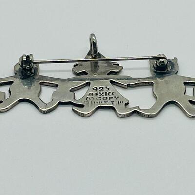 Lot 123: 925 Mexico Sombrero Pendant/Charm & 925 Mexico Halloween Trick-or-Treaters Pendant/Brooch
