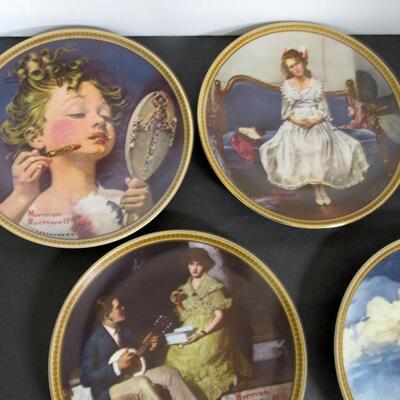 5 Norman Rockwell Collector Plates