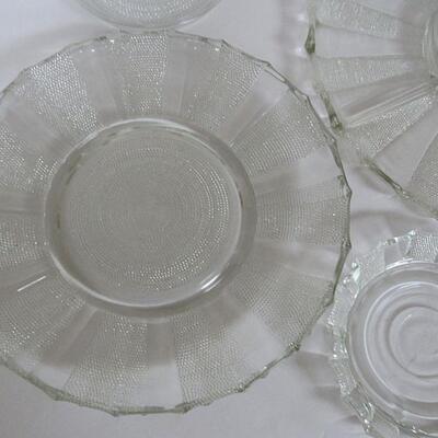 Vintage Jeanette Glass Dew Drop Pattern Dishes