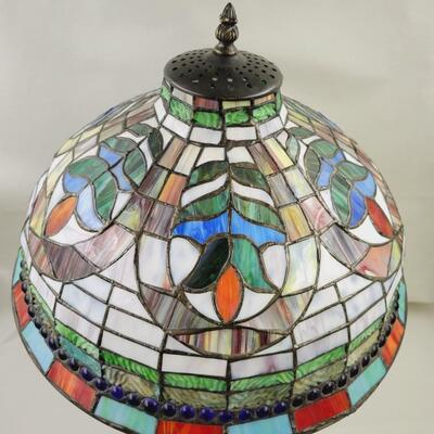 BEAUTIFUL "TIFFANY STYLE" ELECTRIC LAMP