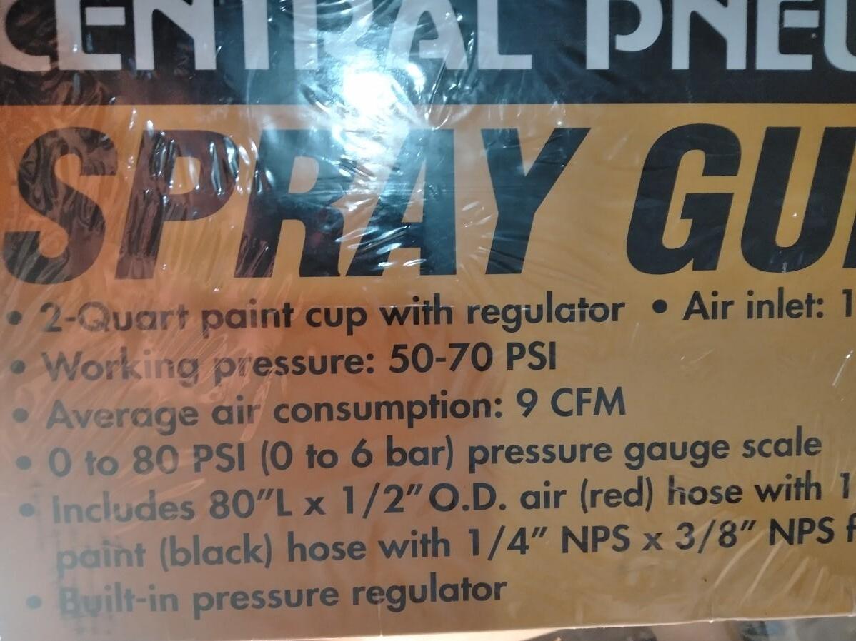 LOT 111 CENTRAL PNEUMATIC SPRAY GUN KIT
