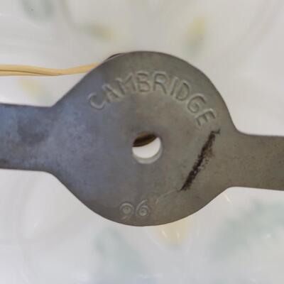 CAMBRIDGE 96 ELECTRIC & GLASS LAMP - HAND PAINTED