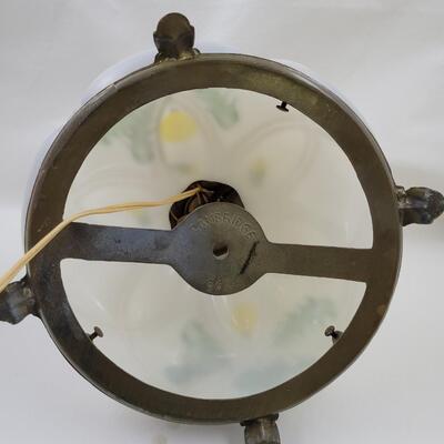 CAMBRIDGE 96 ELECTRIC & GLASS LAMP - HAND PAINTED