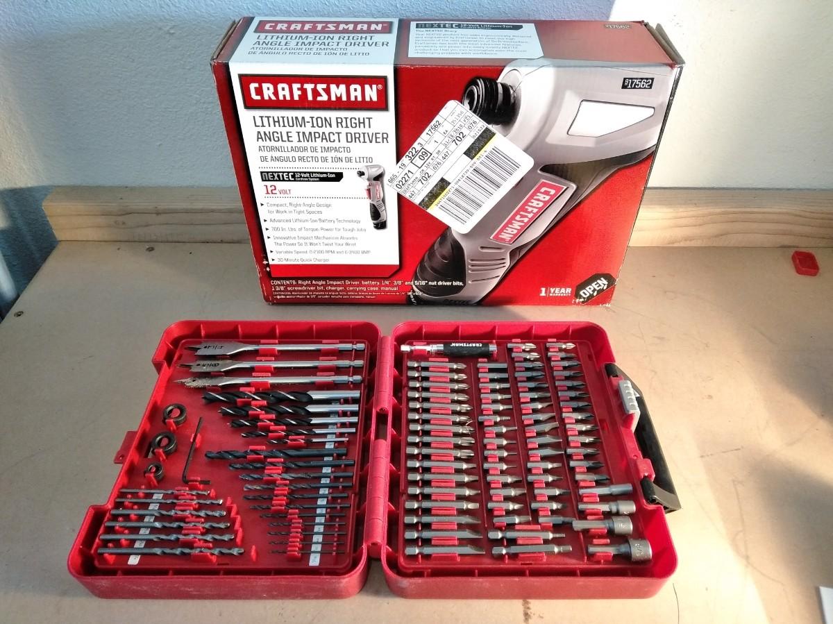 LOT 129 NEW CRAFTSMAN RIGHT ANGLE IMPACT DRIVER