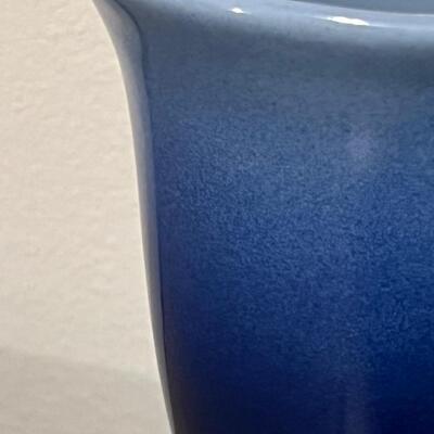 Pair (2) ~ SUMMER SHOP ~ Ombre Blue Ceramic Dessert Glasses / Vases