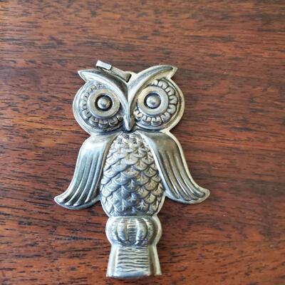 Reed and Barton OWL Whistle Pendant