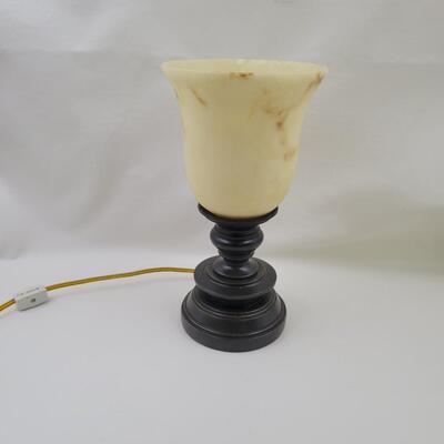 DECORATIVE RESIN SHADE TABLE LIGHT
