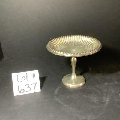 B - 637. Weighted Sterling Silver Pedestal Dish Revere Silver Smith