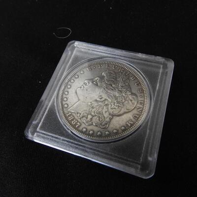 U.S. Silver Morgan Dollar, 1887, Antique