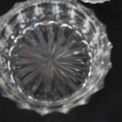 13 pc Misc Glass Items: Goblets, Glasses, Trinket Holders