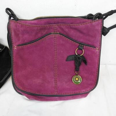 2 Purses, Black and Pink, Gap and Lucky Brands