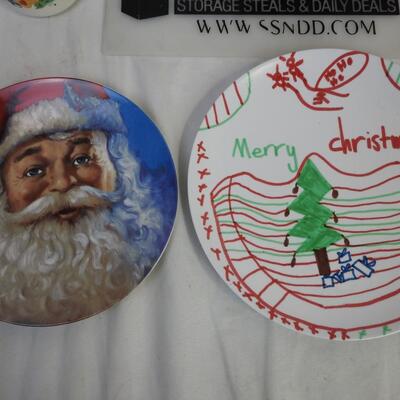 11 pc Christmas: Mugs, Letters To Santa Collector's Plate, Trim-a-Home Reindeer