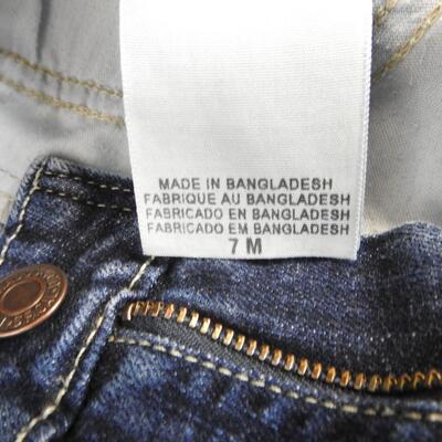 3 Pairs of Jeans, Size 7 - 9, Mudd, Calvin Klein, Levi's