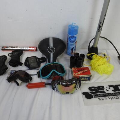 15 pc Sports, Bike Parts, Bike Tube, Snowboarding Goggles