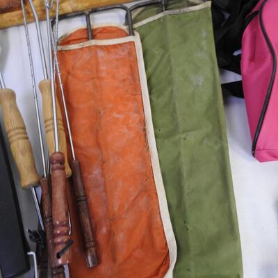 Outdoor Supplies: Bags, and Water Cooler, Many Barbecue Utensils (Spatulas)