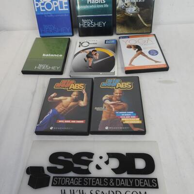 8 DVD Informative Films: Hip Hop Abs and Yoga to The Dragon Chronicles