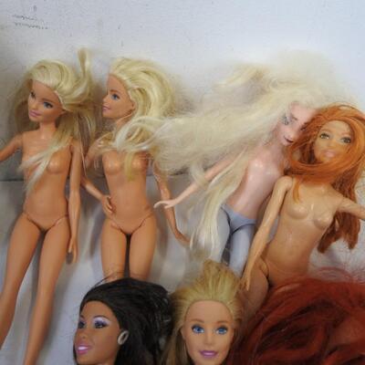 20+ Dolls: No Clothing but many different styles``