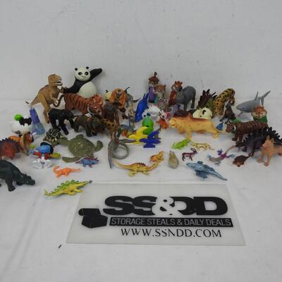 60 Action Figures: Characters, Animals, Dinosaurs
