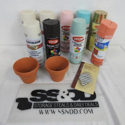 9 Cans of Coating and Paint Protective Enamel, Paint/Primer, Rust-Oleum