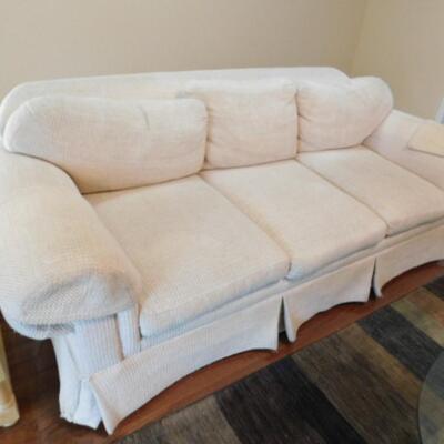 Three Cushion Sofa Straight Line Back Made by L.T. Design NC