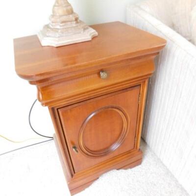 Solid Wood Single Drawer and Cabinet Design Lexington Brand Side Table Choice #1 of 2