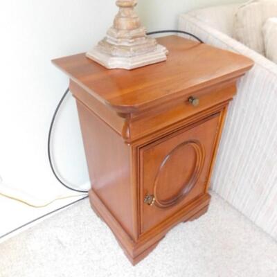 Solid Wood Single Drawer and Cabinet Design Lexington Brand Side Table Choice #1 of 2
