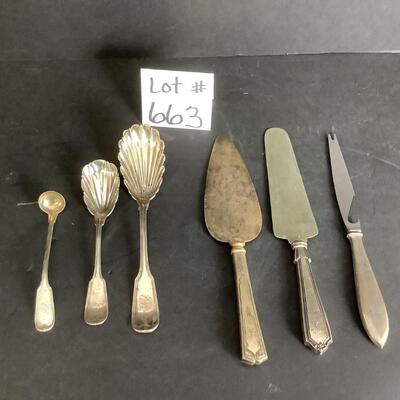 B - 663 Lot of Sterling Silver Serving Pieces