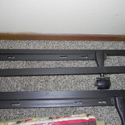 LOT 210  METAL BED FRAME AND FISH BEDDING