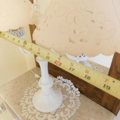 Metal Post Double Arm Electric Table Lamp