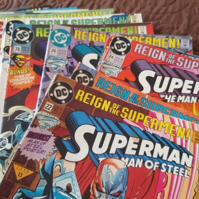 Stack of DC Comics - Reign of the Supermen!