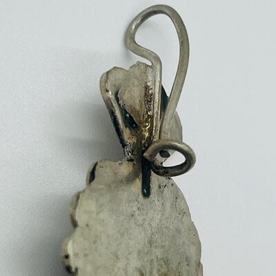 Lot 127 Atique/Vintage Handcrafted Pendant with Red Glass Stone