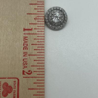 Lot 130: 3 crystal silvertone pendants and a goldtone Kitty