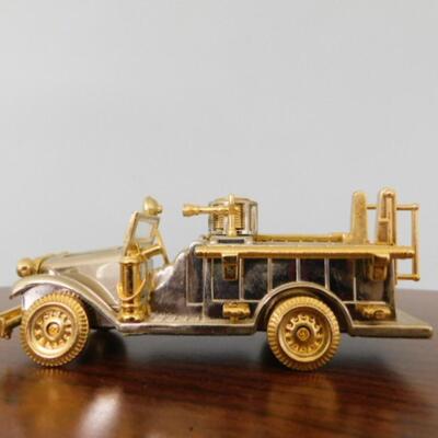 Platinum Miniature Clock 'Classic Fire Truck'