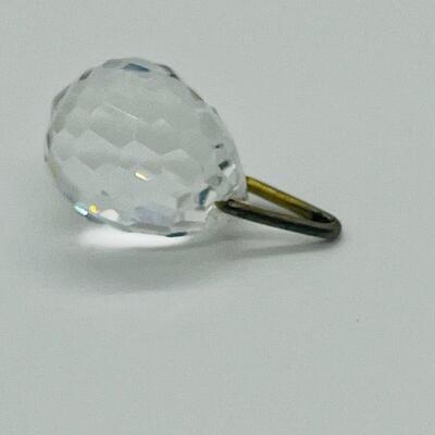 Lot 133: Sterling Moonstone Pendant & Crystal Pendant