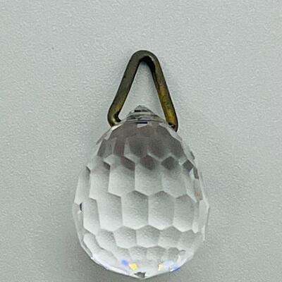 Lot 133: Sterling Moonstone Pendant & Crystal Pendant