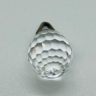 Lot 133: Sterling Moonstone Pendant & Crystal Pendant