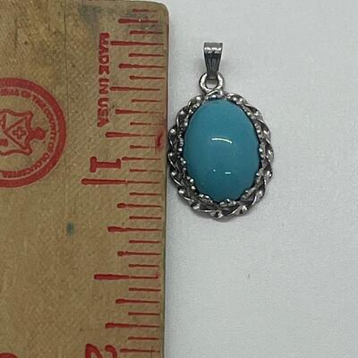 Lot 134: Two Sterling & Gemstone Pendants