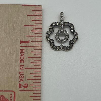 Lot 161: 14k HN China Gold & Pave Diamonds Pendant