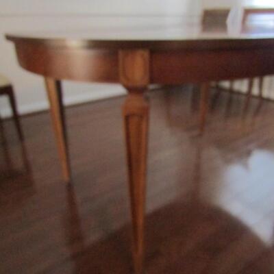 Solid Wood Dining Table Made by Thomasville- Includes 2 Leaves (Each 18