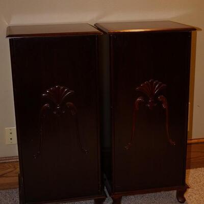 PAIR OF VINTAGE MUSIC CABINETS OR OTHER