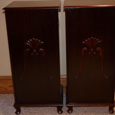 PAIR OF VINTAGE MUSIC CABINETS OR OTHER
