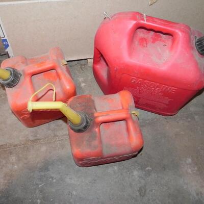 LOT 213  THREE GAS CONTAINERS