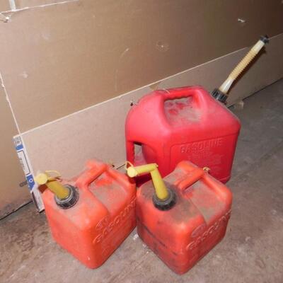LOT 213  THREE GAS CONTAINERS