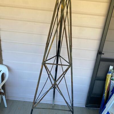 Tall iron trellis
