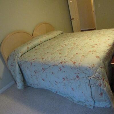 King Size Bed with Headboard and Mattress Set- Bedding Included