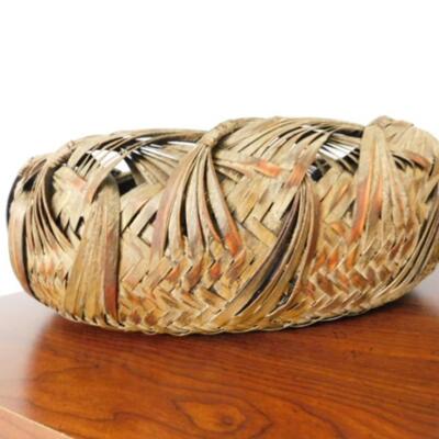 Decorative Round Wood Splint Nesting Baskets