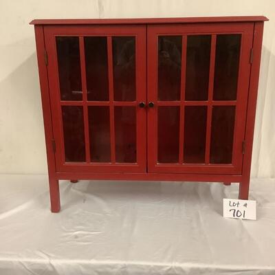 A - 701  Glass Two Door Accent Cabinet