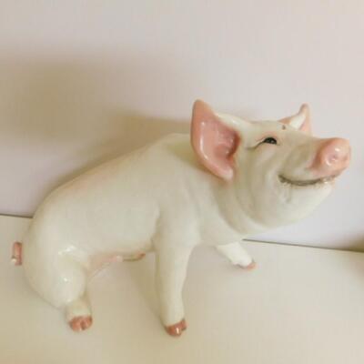 Vintage Townsend Mold Ceramic Smiling Pig 12